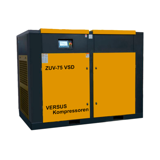 Винтовой компрессор ZUV – 75 VSD 10 бар прямой привод IP 54 D