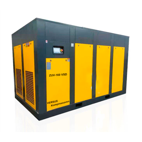 Винтовой компрессор ZUV – 160 VSD 10 бар прямой привод IP 55 D