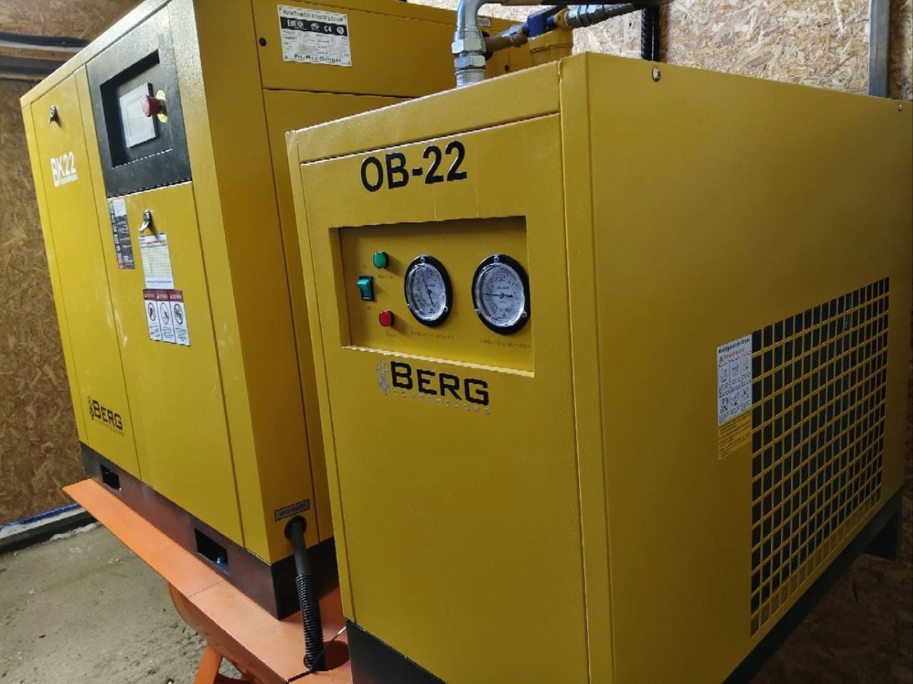 Винтовой компрессор BERG ВК-22EO-500 10 бар для ООО ТД РУСИЧИ
